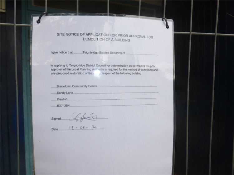 Demolishing of the old blackdown building 001 Demolishing of the old blackdown building 001